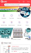 How qoo10.my looks like on a mobile device such as an iPhone.