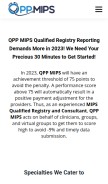 How qppmips.com looks like on a mobile device such as an iPhone.