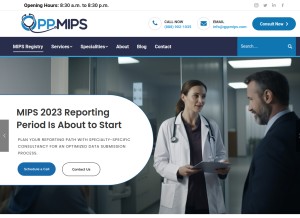 How qppmips.com looks like on a tablet such as an iPad.