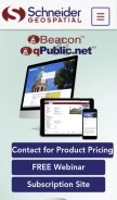 How qpublic.net looks like on a mobile device such as an iPhone.