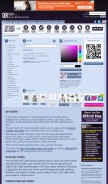 How qrstuff.com looks like on a mobile device such as an iPhone.