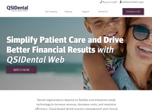 How qsidentalweb.com looks like on a tablet such as an iPad.