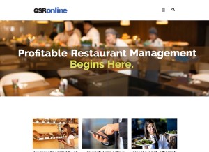 How qsronline.com looks like on a tablet such as an iPad.