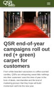 How qsrweb.com looks like on a mobile device such as an iPhone.
