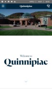 How qu.edu looks like on a mobile device such as an iPhone.