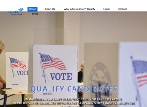 How qualifycandidates.com looks like on a tablet such as an iPad.