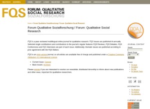 How qualitative-research.net looks like on a tablet such as an iPad.