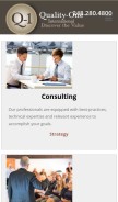 How quality-one.com looks like on a mobile device such as an iPhone.