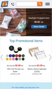 How qualitylogoproducts.com looks like on a mobile device such as an iPhone.