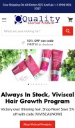 How qualitysourcedproducts.com looks like on a mobile device such as an iPhone.