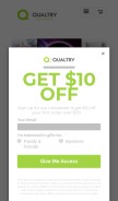 How qualtry.com looks like on a mobile device such as an iPhone.