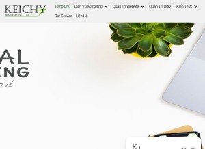 How quangcaoquantriwebsite.com looks like on a tablet such as an iPad.