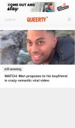 How queerty.com looks like on a mobile device such as an iPhone.