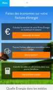 How quelleenergie.fr looks like on a mobile device such as an iPhone.