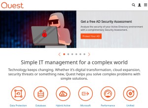 How quest.com looks like on a tablet such as an iPad.