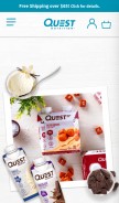How questnutrition.com looks like on a mobile device such as an iPhone.