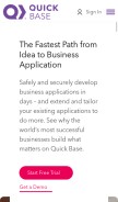 How quickbase.com looks like on a mobile device such as an iPhone.