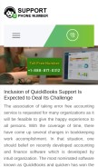 How quickbookssupportphonenumber247.co looks like on a mobile device such as an iPhone.