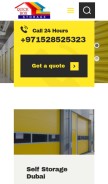 How quickboxstorage.ae looks like on a mobile device such as an iPhone.