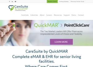 How quickmar.com looks like on a tablet such as an iPad.