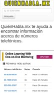 How quienhabla.mx looks like on a mobile device such as an iPhone.
