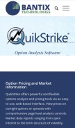 How quikstrike.net looks like on a mobile device such as an iPhone.