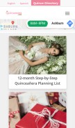 How quinceanera.com looks like on a mobile device such as an iPhone.