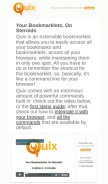 How quixapp.com looks like on a mobile device such as an iPhone.