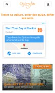 How quizz.biz looks like on a mobile device such as an iPhone.