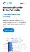 How quloi.com looks like on a mobile device such as an iPhone.