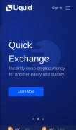 How quoine.com looks like on a mobile device such as an iPhone.