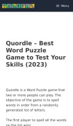 How quordleapp.com looks like on a mobile device such as an iPhone.