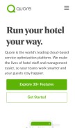 How quore.com looks like on a mobile device such as an iPhone.