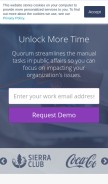 How quorum.us looks like on a mobile device such as an iPhone.