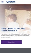 How quorumfcu.org looks like on a mobile device such as an iPhone.