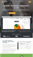 How quoteroller.com looks like on a mobile device such as an iPhone.