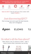 How qvcuk.com looks like on a mobile device such as an iPhone.