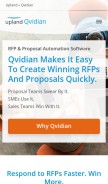 How qvidian.com looks like on a mobile device such as an iPhone.