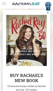 How rachaelray.com looks like on a mobile device such as an iPhone.