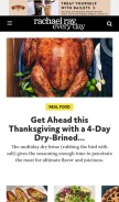 How rachaelraymag.com looks like on a mobile device such as an iPhone.