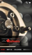How racingcoiloverscanada.com looks like on a mobile device such as an iPhone.