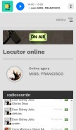 How radioc.com.br looks like on a mobile device such as an iPhone.