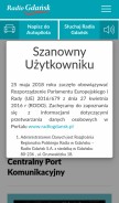 How radiogdansk.pl looks like on a mobile device such as an iPhone.