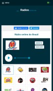 How radiosaovivo.net looks like on a mobile device such as an iPhone.