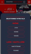 How radioscoop.com looks like on a mobile device such as an iPhone.
