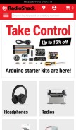 How radioshack.com looks like on a mobile device such as an iPhone.