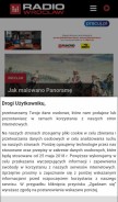 How radiowroclaw.pl looks like on a mobile device such as an iPhone.
