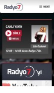 How radyo7.com looks like on a mobile device such as an iPhone.
