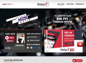 How radyo7.com looks like on a tablet such as an iPad.