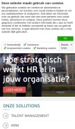 How raet.nl looks like on a mobile device such as an iPhone.